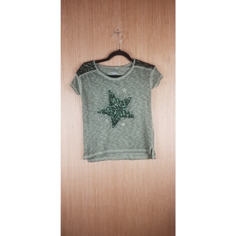 SOLD Big Girl Sequin Shirt. Size 10